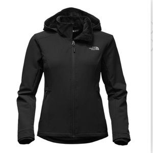 North face shelbe raschelle wind resistant fur lined hoodie